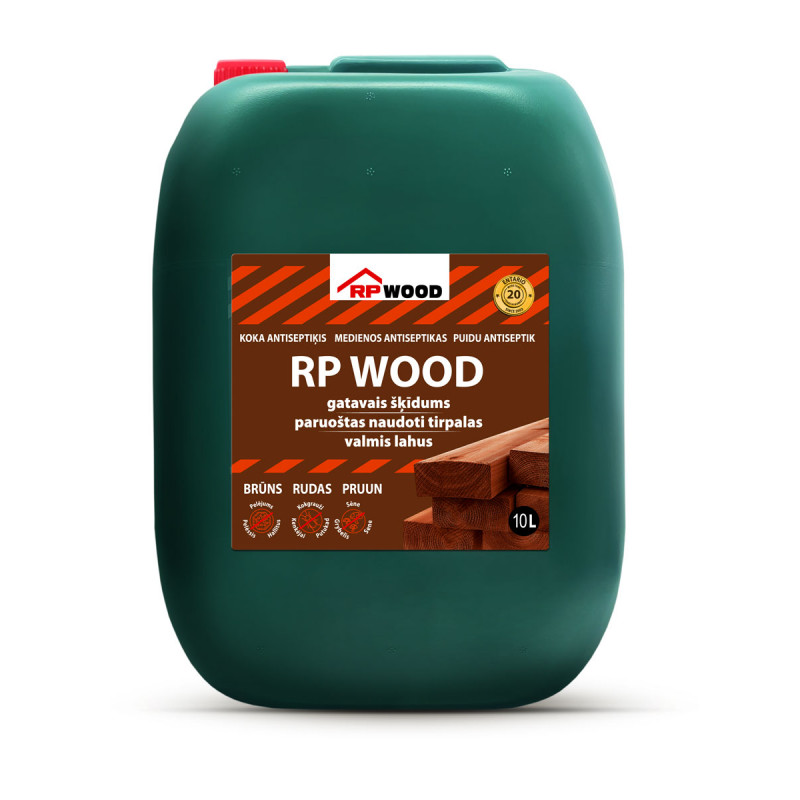 Rp Wood Antiseptiķis RPWood, brūns, 10l - gab