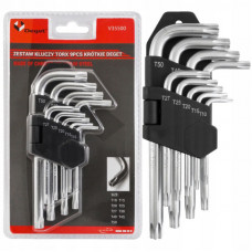 Verke Zvaigznīšu atslēgu komplekts TORX 10-50 (9gab.), īsās; V35500 VERKE