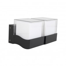 Cits Āra sienas gaismeklis 2x24LED, 10.4 W, IP44, antracīta kantains - gab