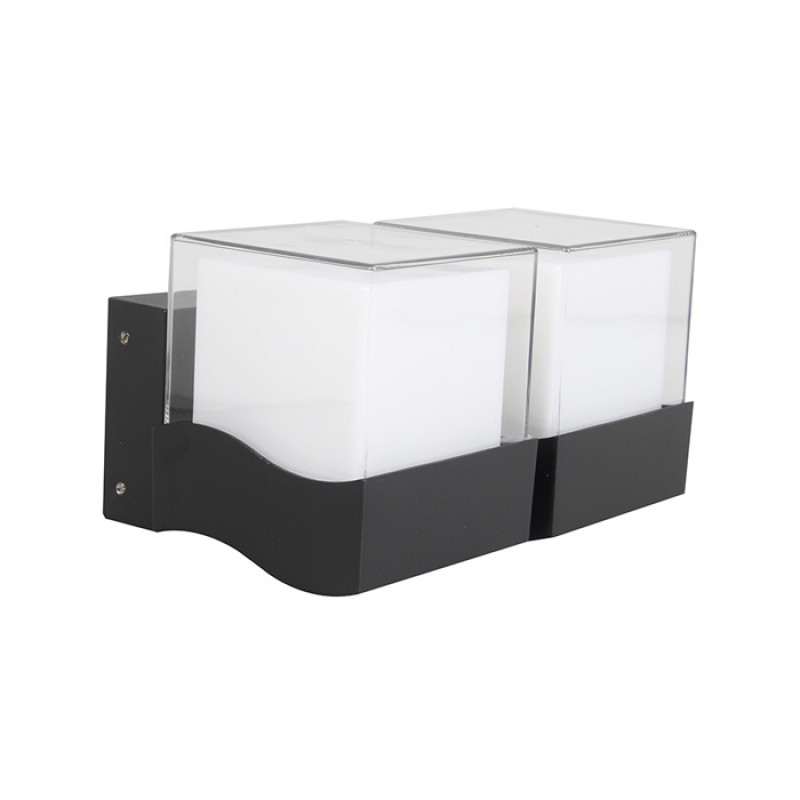 Cits Āra sienas gaismeklis 2x24LED, 10.4 W, IP44, antracīta kantains - gab