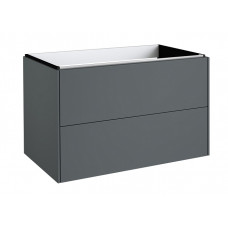 Kame izlietnes skapītis D-Line, 802x450 mm, h=500 mm, 2A, matt grey