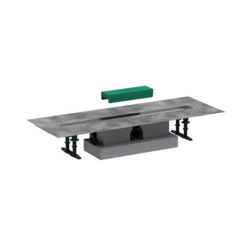 Hansgrohe dušas traps uBox Universal Complete, 800 mm, DN50, horizontāls