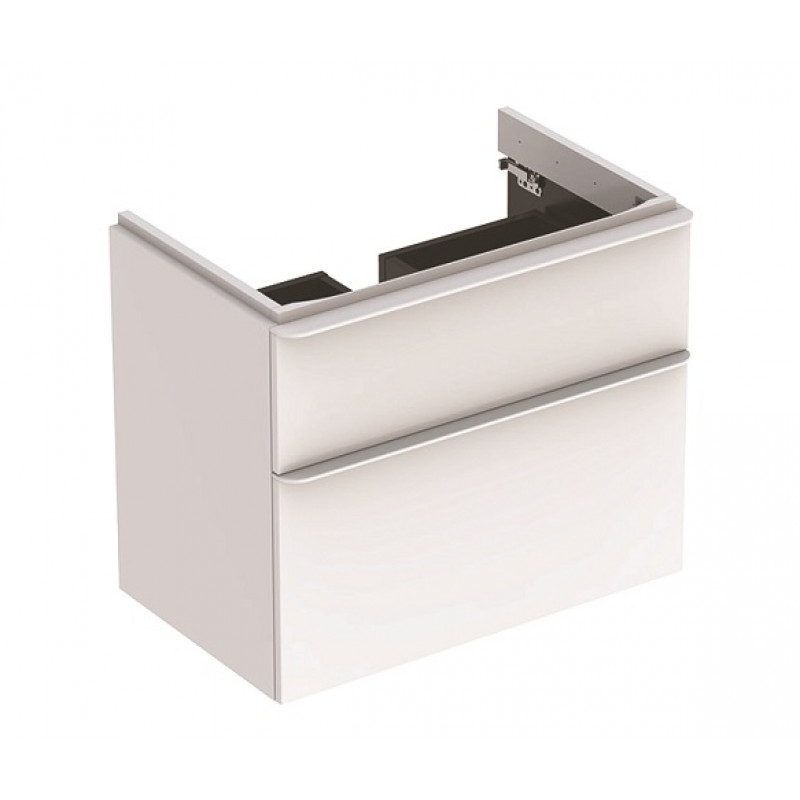 Geberit izlietnes skapis Smyle Square, 584x470 mm, h=617 mm, 2A, high gloss white