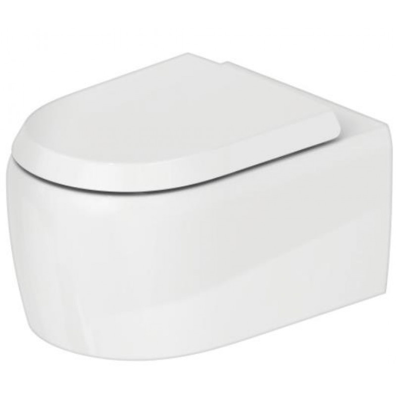 Duravit pods Qatego Rimless, stiprināms pie sienas, 380x570 mm, Durafix, balts