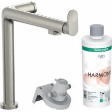 Hansgrohe virtuves izlietnes maisītājs Aqittura M91 FilterSystem 240, stainless steel finish