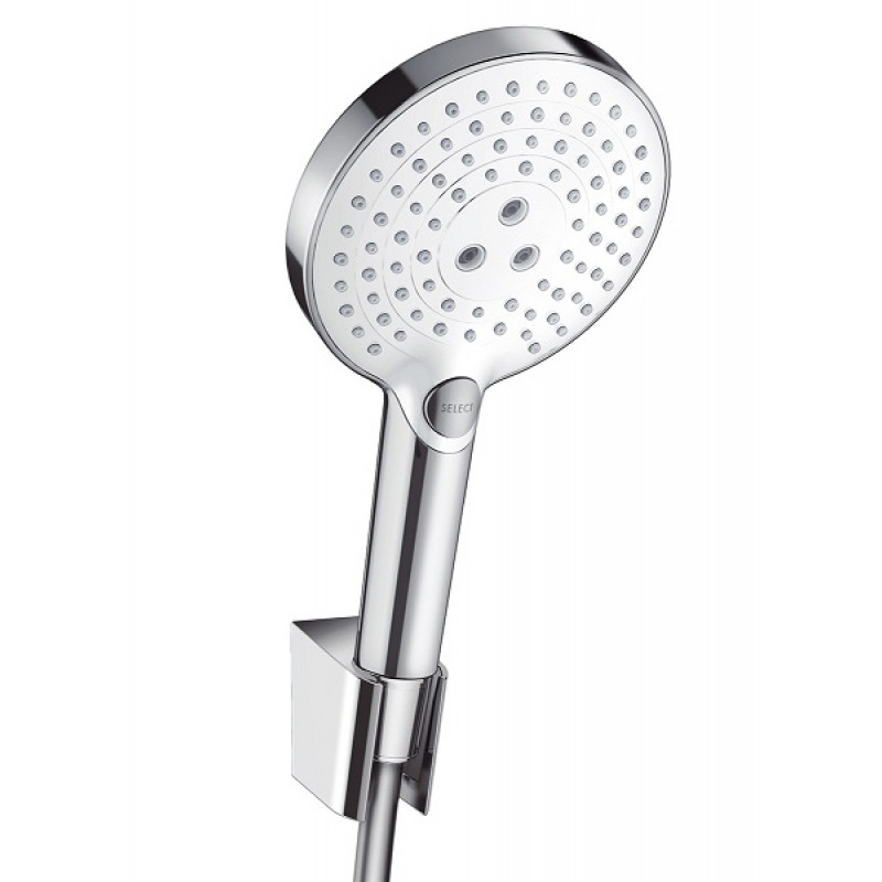 Hansgrohe duša galvas komplekts Raindance Select S 120 Porter, 1600 mm, balts/hroms