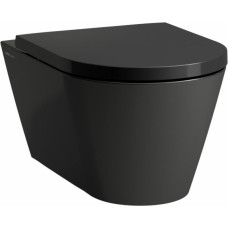 Laufen Kartell Rimless Tualetes pods, stiprināms pie sienas, 370x545mm, matēts melns