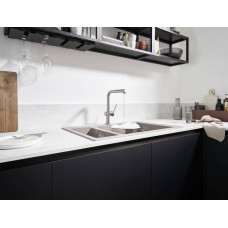 Hansgrohe virtuves izlietnes maisītājs ar izvelkamu dušu Talis M54 270 1jet, stainless steel + sBox