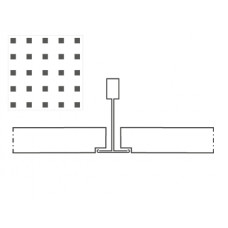 Knauf Danoline Plaza akustiskie, ģipša, piekaramie griesti 12.5x600x600mm, A+, S15, U9