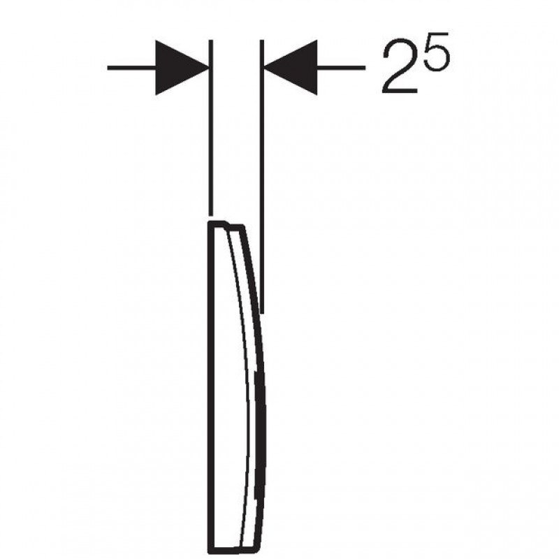 Geberit Delta 50 spiedpoga, balta - gab.