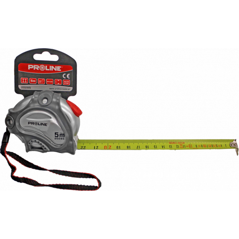 Proline Mērlente   5mx19mm ar magnetu Nylon AutoStop Proline