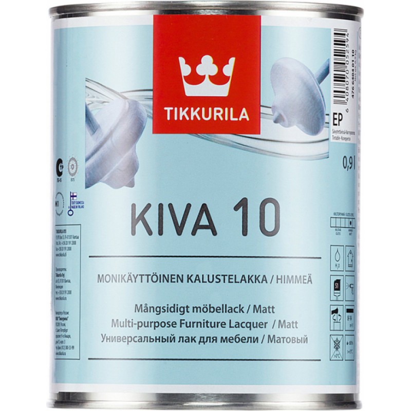 Tikkurila Laka Tikkurila Kiva 10 Matēta EP-Bāze 0.225L - gab