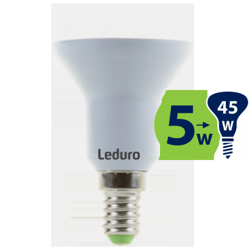 Leduro Spuldze Leduro LED R50-P 5W 340lm E14 180x3000k 220-240V - gab.