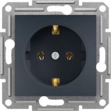 Schneider Kontaktligzda Schneider Electric Asfora, z/a, ar zemējumu, antracīts, EPH2900171 - gab