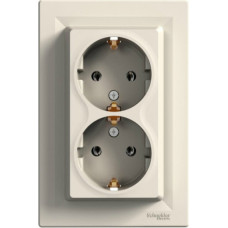 Schneider Kontaktligzda SCHNEIDER Asfora EPH9900123, divvietīga, bēša - gab