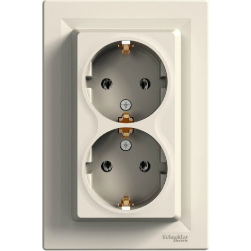 Schneider Kontaktligzda SCHNEIDER Asfora EPH9900123, divvietīga, bēša - gab