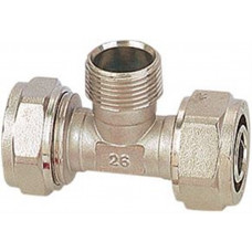 GTN Niķelēts trejgabals GTN 3/4'M, D20mm, PEX caurulēm - gab