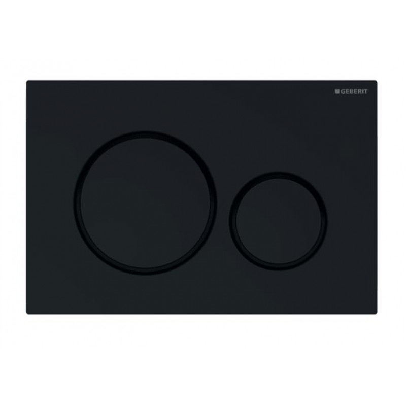 Geberit taustiņš Sigma20 New, 246x164 mm, melns / matēti melni