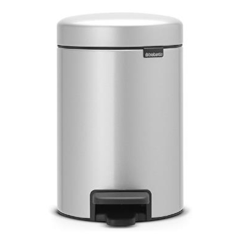 Brabantia atkritumu tvertne ar pedāli NewIcon, 3l, metallic grey
