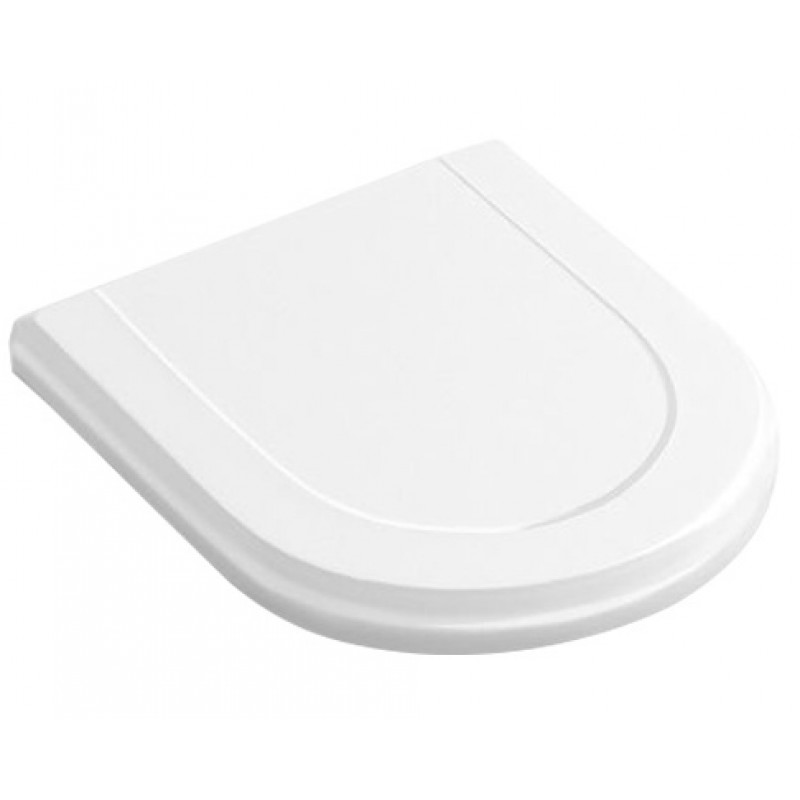 Villeroy & Boch poda sēdriņķis ar vāku Hommage, QR/SC, balts/nerūsējošais tērauds
