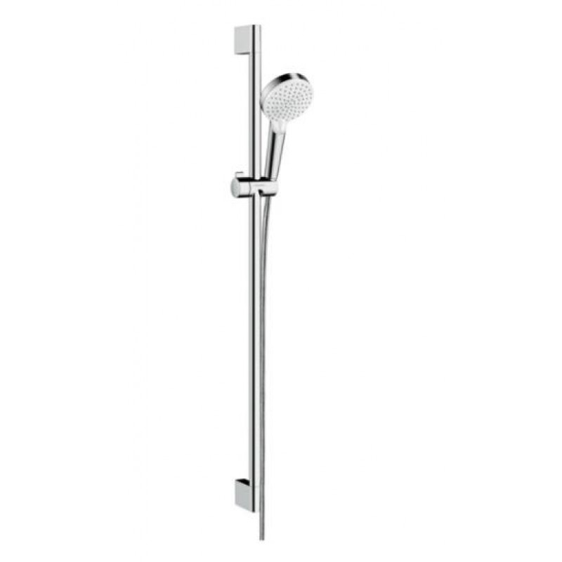 Hansgrohe rokas dušas komplekts Crometta 100 Vario, 900 mm, EcoSmart 9 l/min, balts/hroms