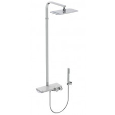 Ideal Standard dušas sistēma ar termostatu Ceratherm S200, ar dušas galvu 300x200 mm un rokas dušu, hroms