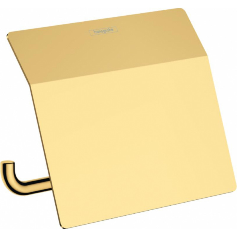 Hansgrohe tualetes papīra turētājs ar vāciņu AddStoris, polished gold optic