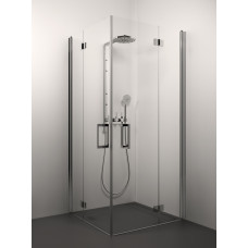 Stikla Serviss dušas stūris Alexa, 900x900 mm, h=2000, hroms/caurspīdīgs stikls