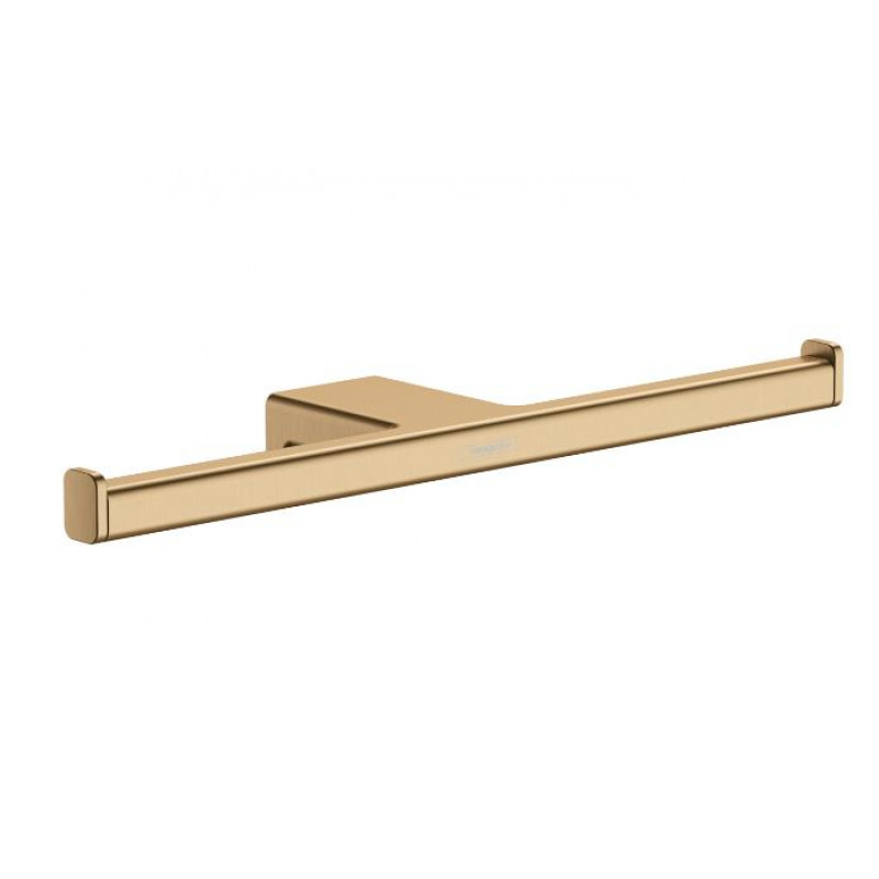 Hansgrohe tualetes papīra turētājs AddStoris, dubultais, brushed bronze