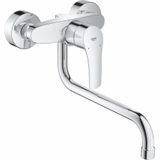Grohe virtuves izlietnes maisītājs Eurosmart, iztece 276 mm, no sienas, hroms