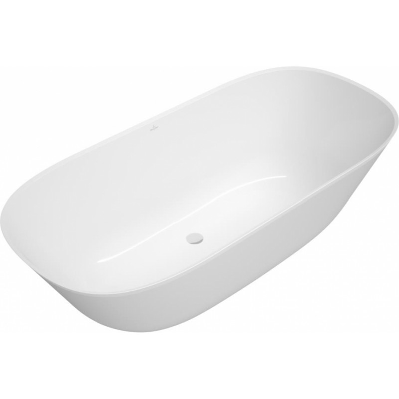 Villeroy & Boch vanna Theano, 1750x800 mm, brīvstāvoša, balta/Krasainā  Quaryl®.
