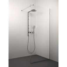 Stikla Serviss dušas siena Conforto, 1000 mm, h=2000, hroms/caurspīdīgs stikls
