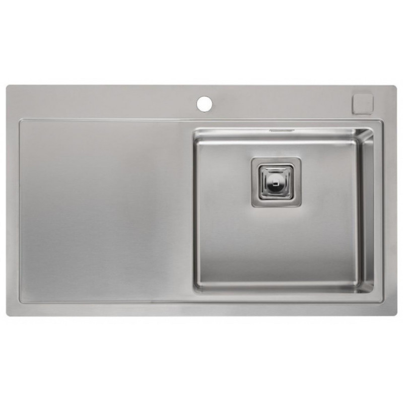 Reginox virtuves izlietne Phoenix 40 (L), viena bļoda ar plauktu, 860x510 mm, labā puse