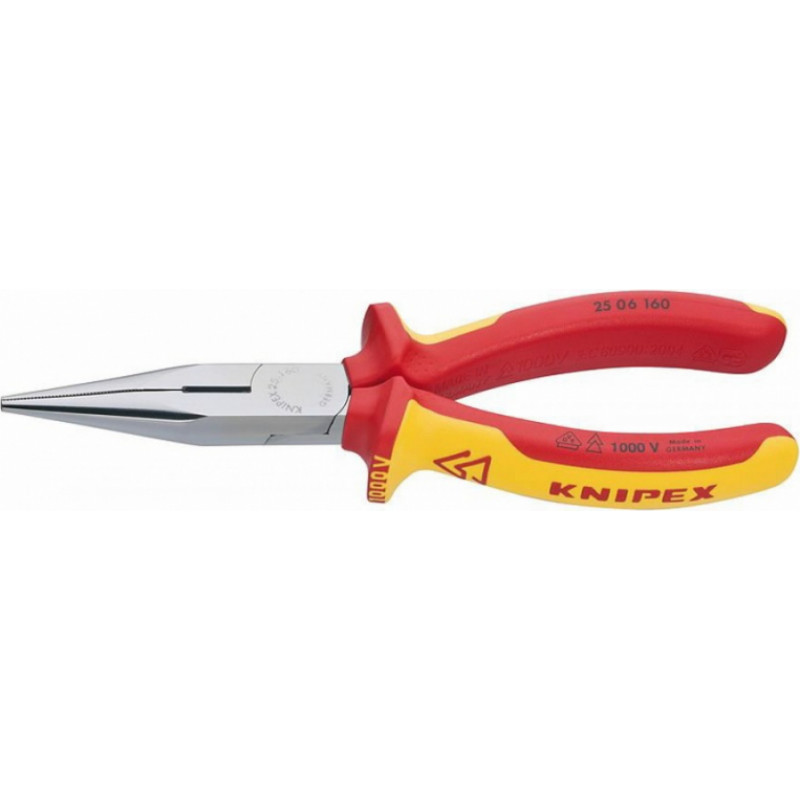 Knipex Plakanknaibles ar smailiem galiem 160 mm, VDE, Knipex