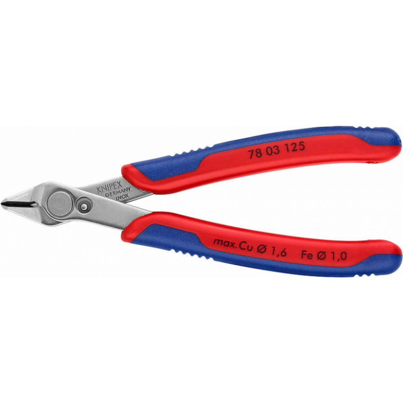 Knipex Elektroniķu asknaibles 125mm D1.6mm, DR, Knipex