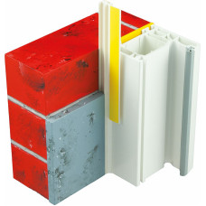 VWS PVC pašlīmējošais loga profils, 2.6m, 9mm