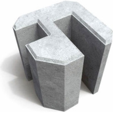 Vilmars Pasētas stūra betona stiprinājums 20x16.5x22cm