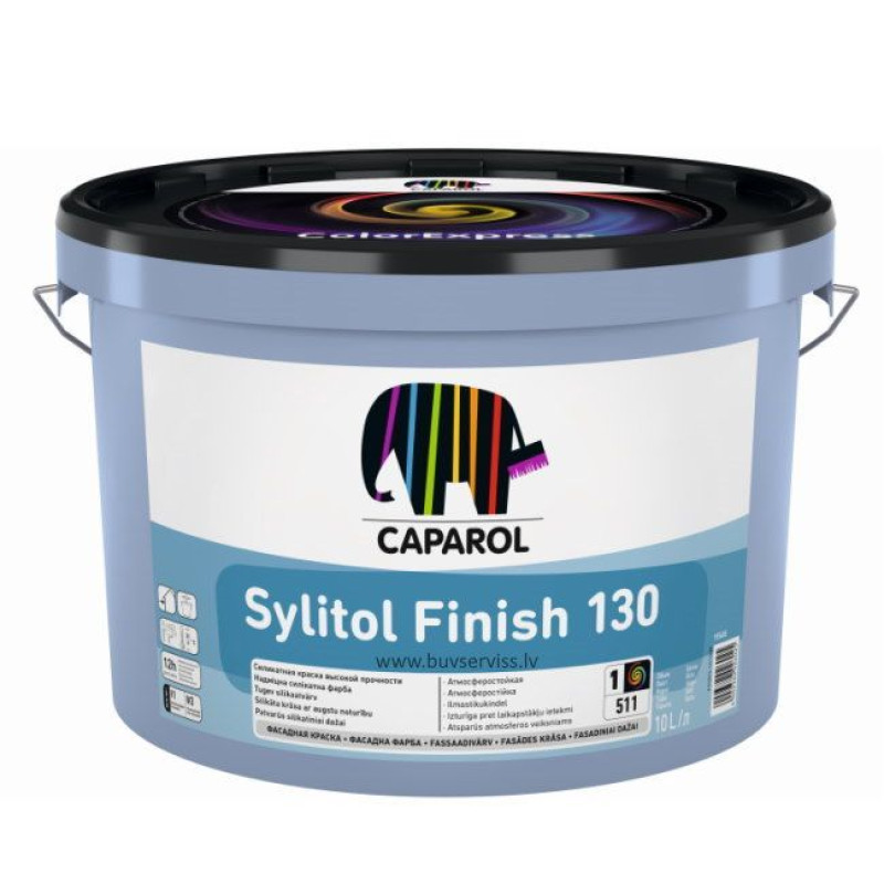 Caparol Sylitol-Finish B1 Silikāta Fasādes Krāsa, matēta 1.25L