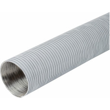 Europlast gaisa vads alumīnija, Ø125mm-3m, balta