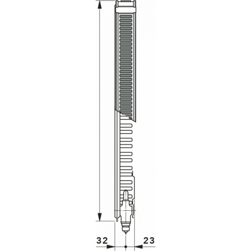 Vogel&Amp;Noot Radiators Ventil Tips 11 H600/L920 K - gab.