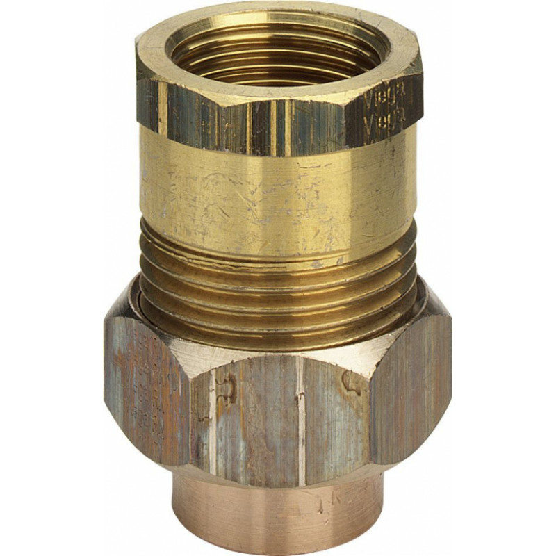 Viega Pārejas skrūvsavienojums, iekšējā vītne, 42mm x1.1/2 collas, bronza
