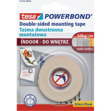 Tesa Divpusējā lente Tesa 55740 Powerbond INDOOR 1.5 m/19 mm - gab
