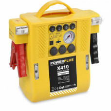 Powerplus Automašīnas akumulatora palaidējs ar kompresoru PowerPlus 12V, 6A - gab.