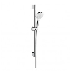 Hansgrohe rokas dušas komplekts Crometta 1jet Green, 650 mm, 6 l/min, balts/hroms
