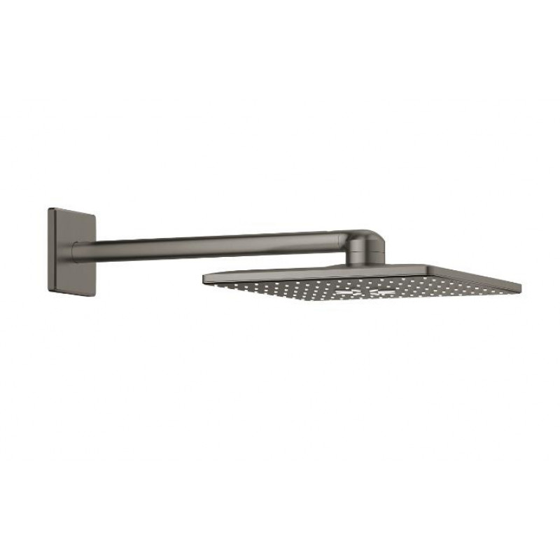 Grohe dušas galva ar turētāju Rainshower 310 SmartActive Cube, no sienas, brushed hard graphite