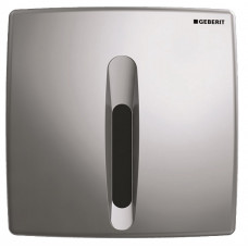 Geberit taustiņš pisuāram Basic, 160x160 mm, ar elektronisko noskalošanas kontroles mehānismu, matēts hroms