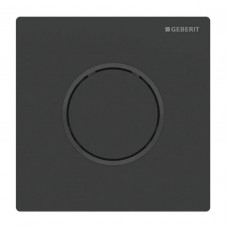 Geberit taustiņš pisuāram 10.tipa, 130x130 mm, matēts melns ar “easy-to-clean” pārklājumu/melns