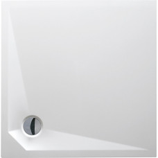 Roth dušas paliktnis Marmo Neo Square, 900x900 mm, h=30, r=550, balta akmens masas