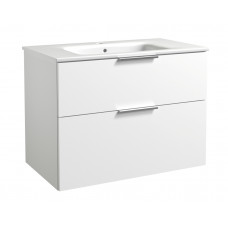 Raguvos Baldai izlietnes un skapīša komplekts Grand, 810x460 mm, h=618 mm, 2A, matēts balts