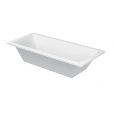 Duravit vanna D-Code, 1800x800 mm, iebūvējama, izplūde vannas vidū, balta akrila